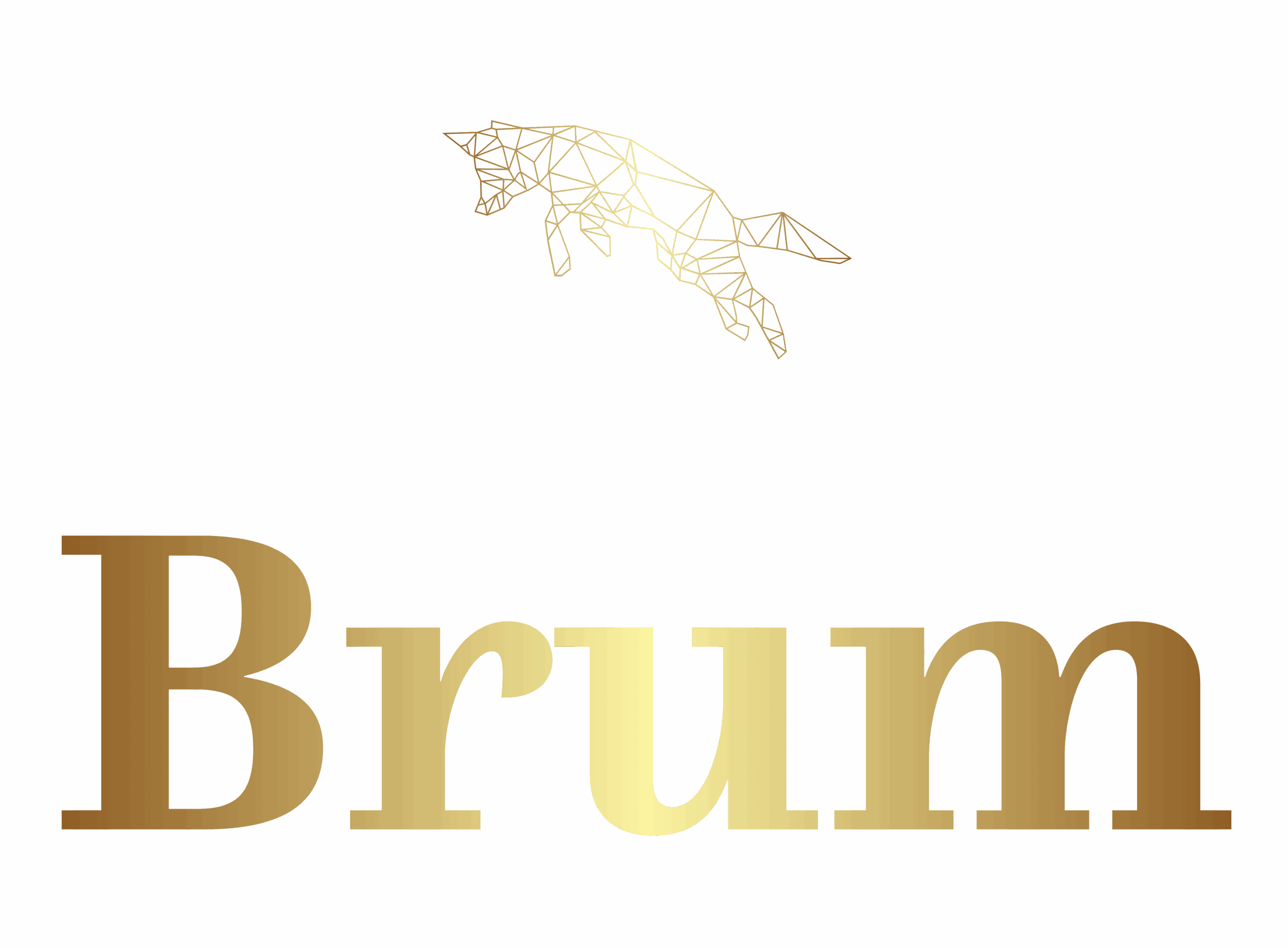 A golden cat silhouette and partial golden text on a white background.