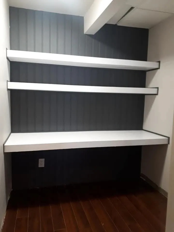 Custom.Floating.Desk&Shelves